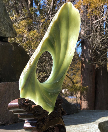 Siberian Jade Spiral Carving