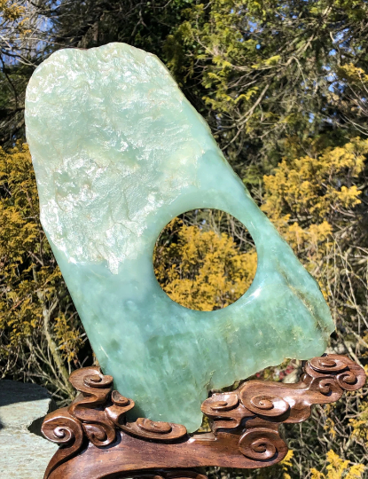 Siberian Jade Spiral Carving
