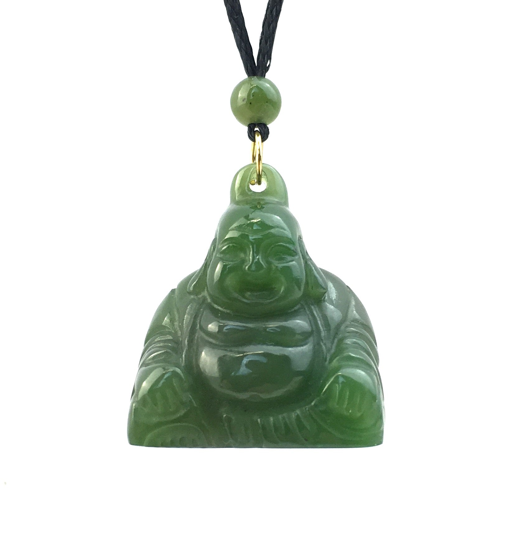 Jade top buddha necklace