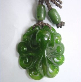 Jade Octopus Pendant