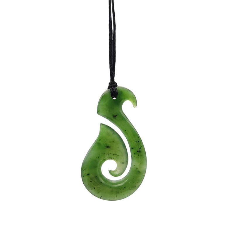 Canadian Nephrite Jade Hook - Green Jade - Natural Jade - Jade Necklace
