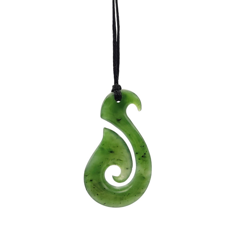 Canadian Nephrite Jade Hook - Green Jade - Natural Jade - Jade Necklace