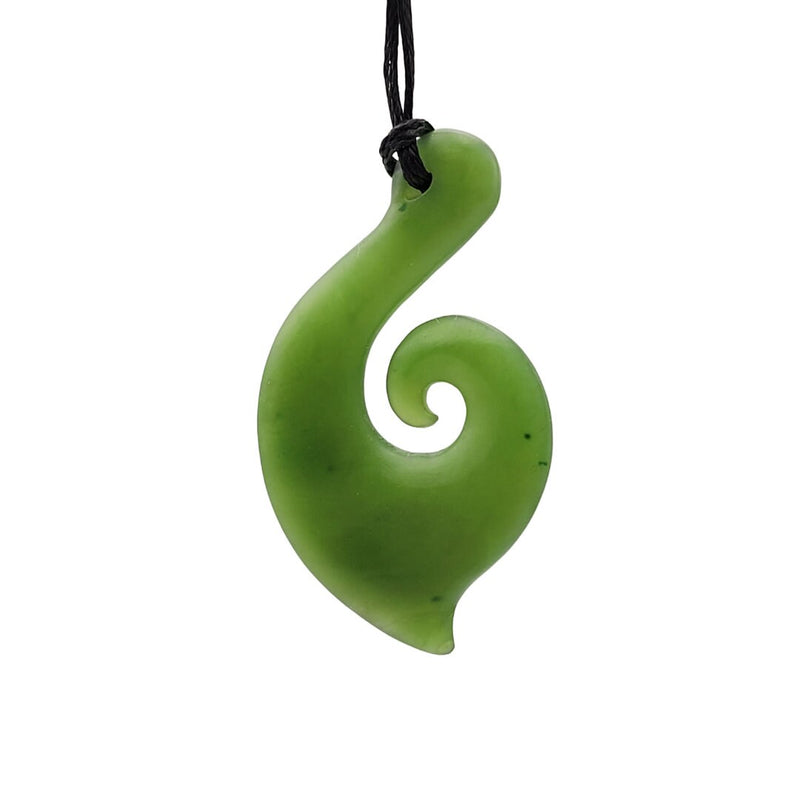 Canadian Nephrite Jade Hook - Green Jade - Natural Jade - Jade Necklace - 3136