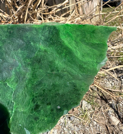 AA Bright Green Polar Jade Rough. - True Canadian Polar Jade 15oz