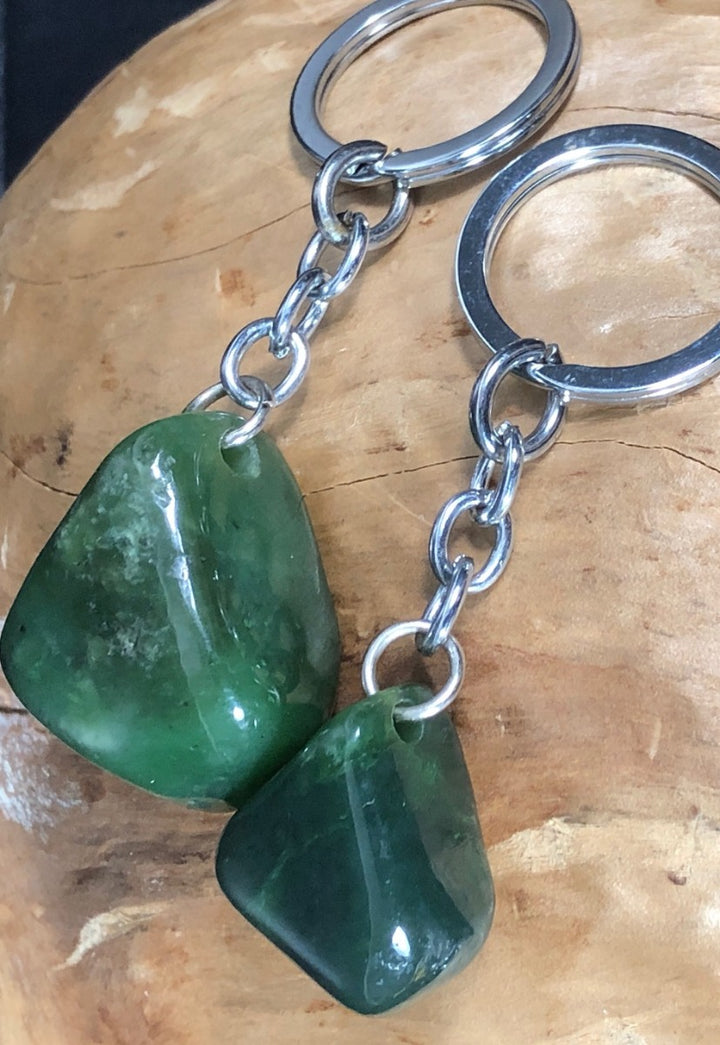 Canadian Nephrite Jade Nugget Keychain – Jade Mine Canada