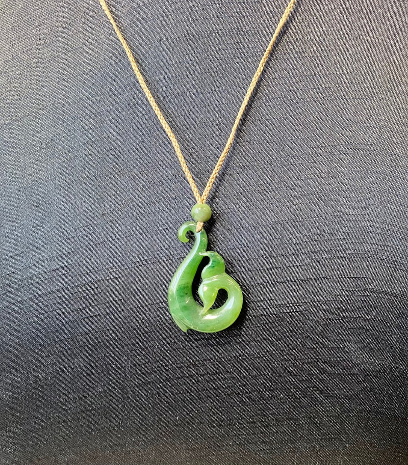 Whale Tail Fish Hook Pendant, 2868