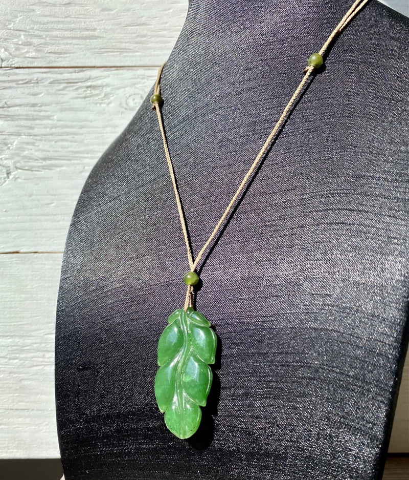 Jade Leaf Pendant