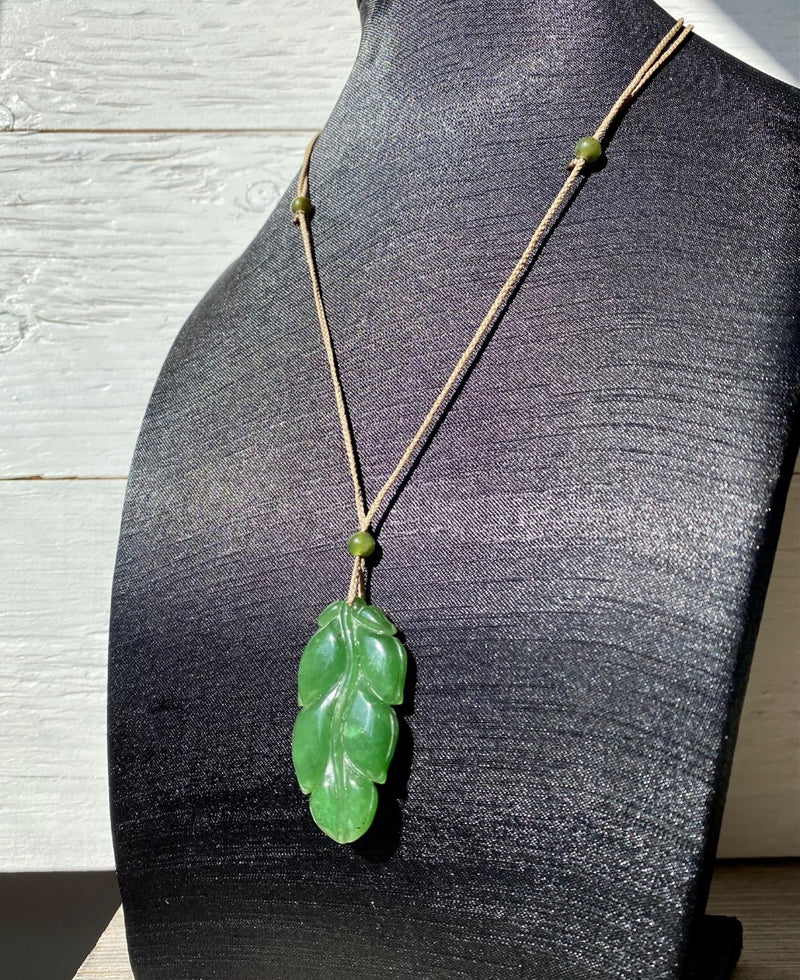 Jade Leaf Pendant