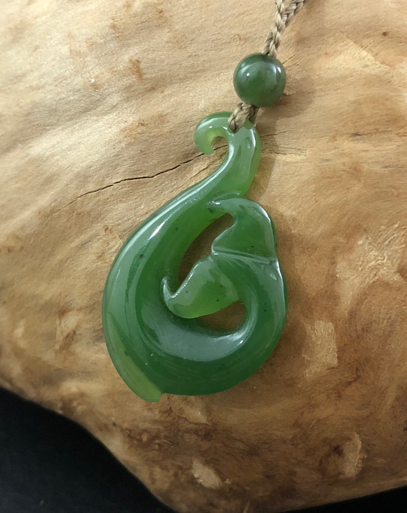 Whale Tail Fish Hook Pendant, 2868