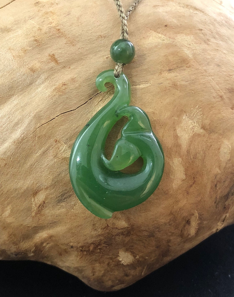 Whale Tail Fish Hook Pendant, 2868