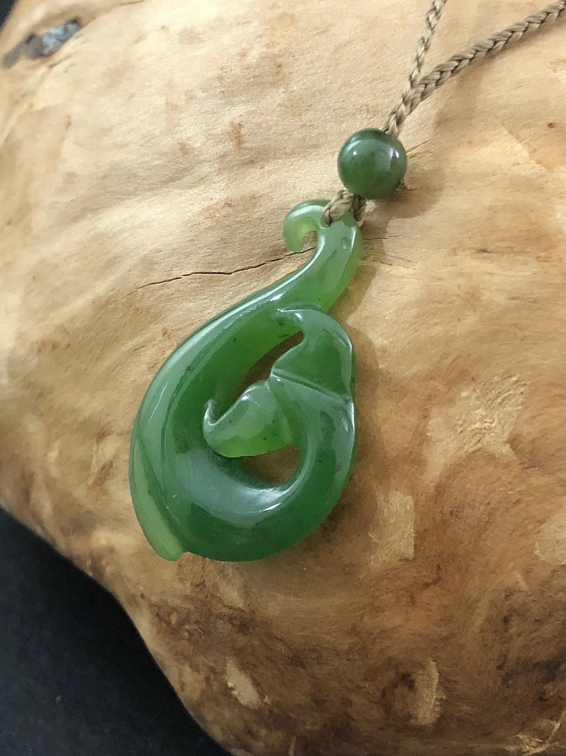 Whale Tail Fish Hook Pendant, 2868