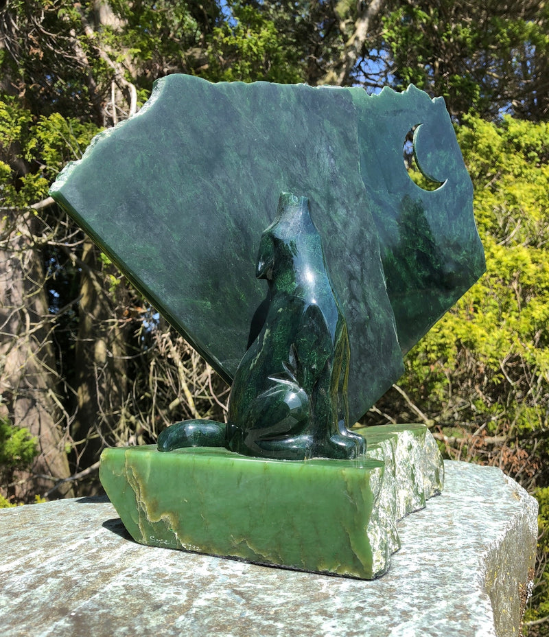 Jade Wolf Carving - Lyle Sopel