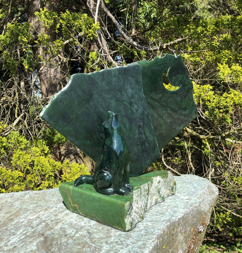 Jade Wolf Carving - Lyle Sopel