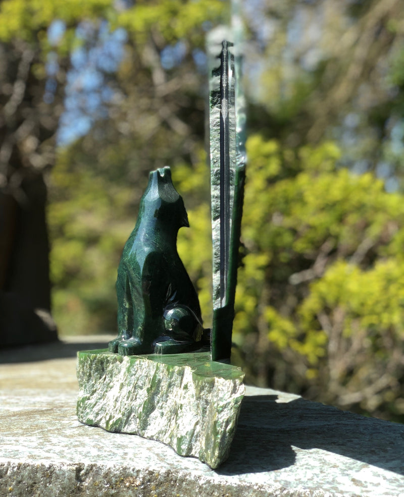 Jade Wolf Carving - Lyle Sopel