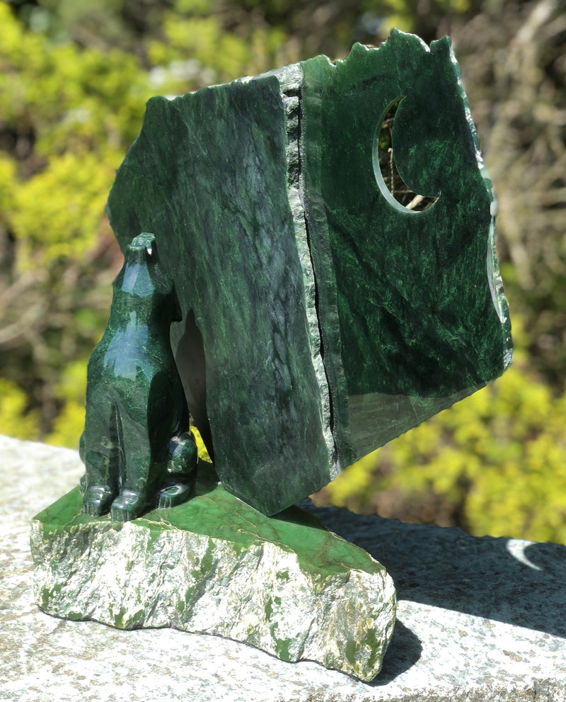 Jade Wolf Carving - Lyle Sopel