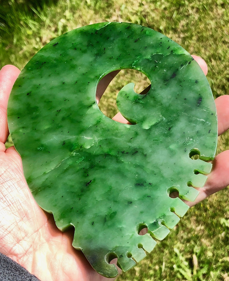 Canadian Jade Maori Inspired Carving - 2 sizes