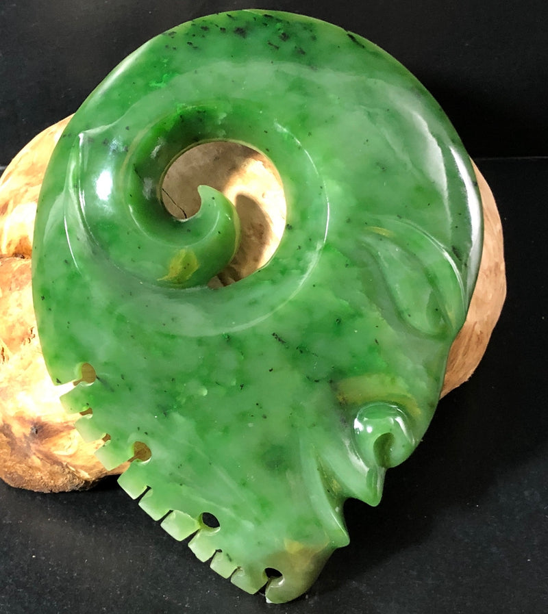 Canadian Jade Maori Inspired Carving - 2 sizes