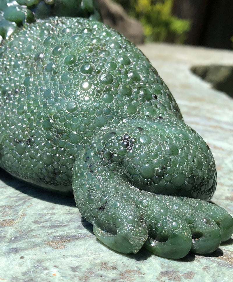 Money Toad Carving - 5.75"
