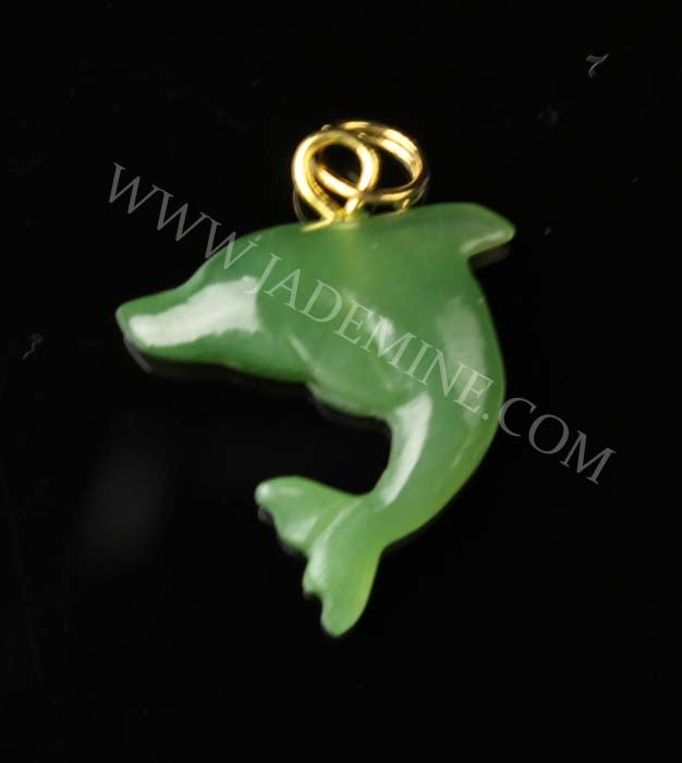 Jade Dolphin Charm