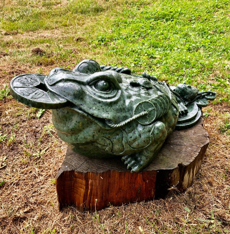 LARGE Feng Shui Lucky Money Toad - 76.5 lbs