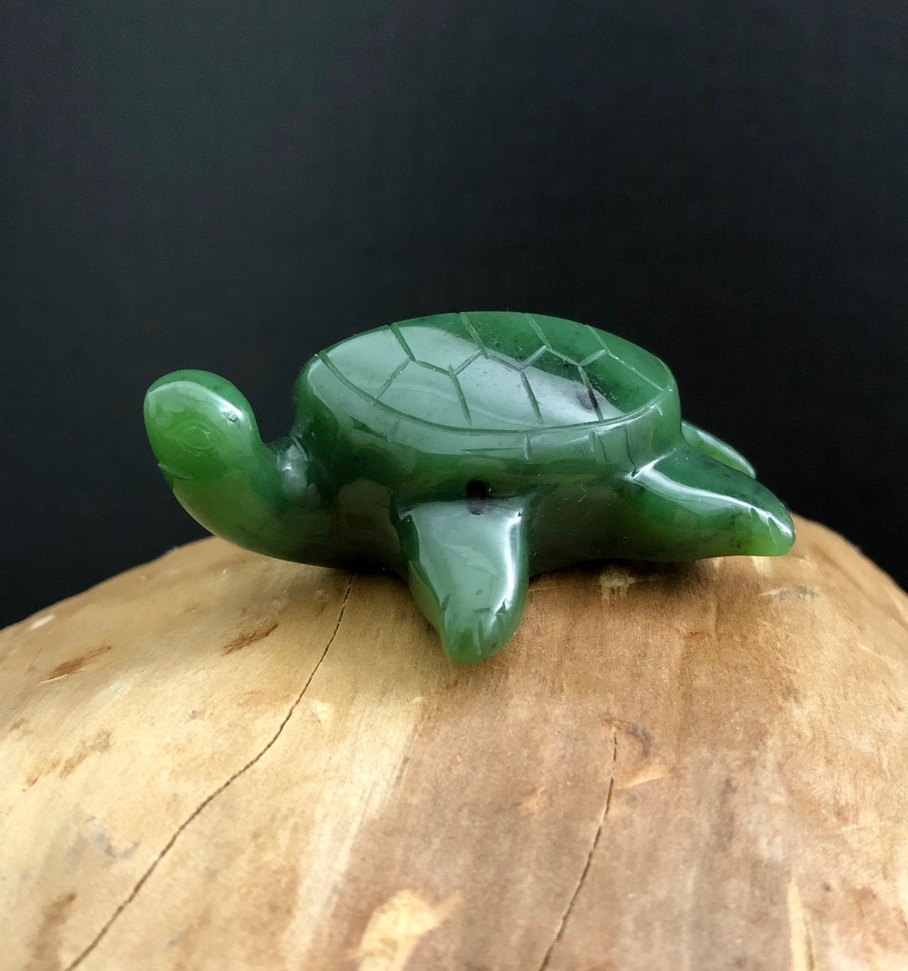 Canadian Nephrite Jade Turtle Carving, Turtle Figurine – Jade Mine Canada