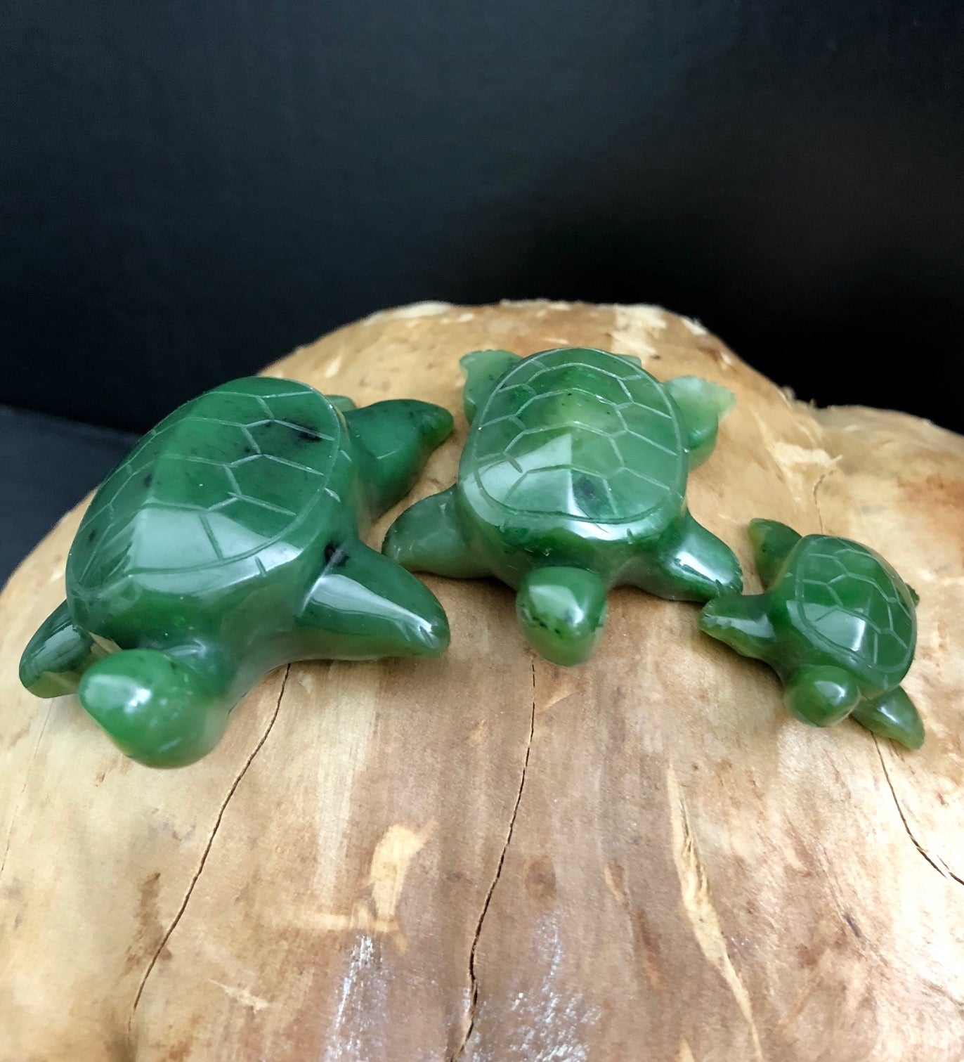Canadian Nephrite Jade Turtle Carving, Turtle Figurine – Jade Mine Canada