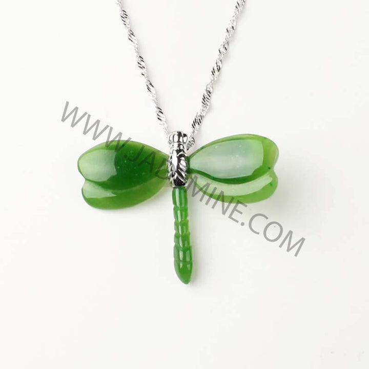 Canadian Nephrite Jade Dragonfly Pendant – Jade Mine Canada