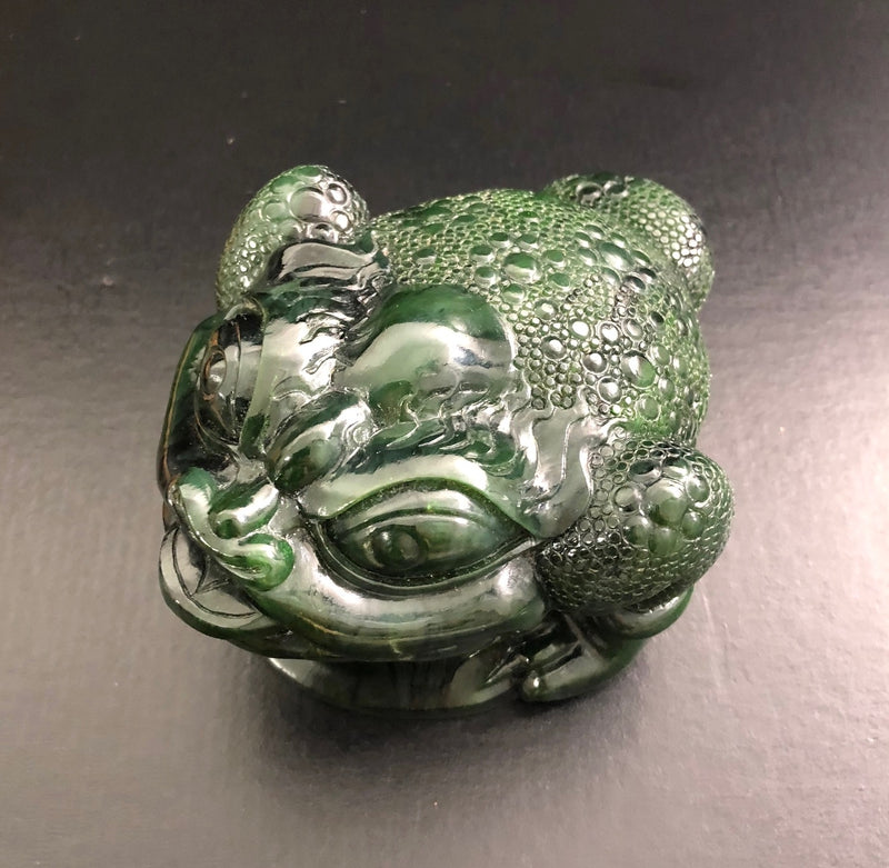 Money Toad Carving - 5.75"