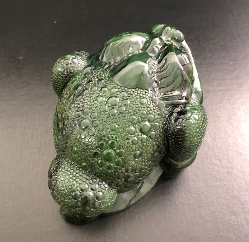 Money Toad Carving - 5.75"