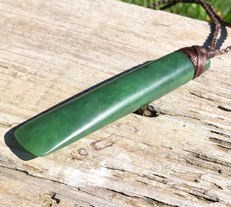 Large Adze Pendant, Satin Polish