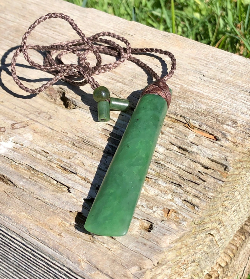 Large Adze Pendant, Satin Polish