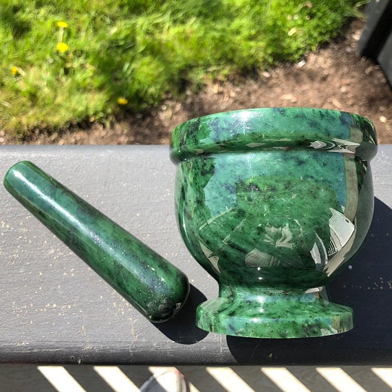 Jade Mortar & Pestle 3.75"